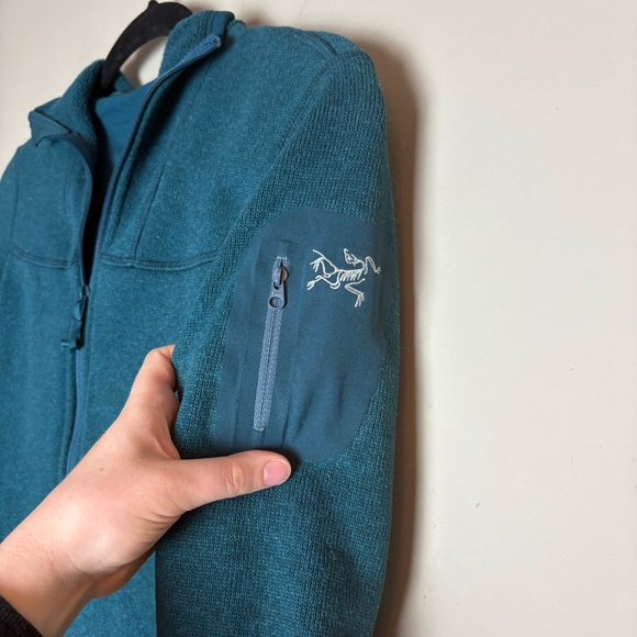 Arc'tery Covert Hoody Long Sleeve Full-Zip Fleece Hoodie Blue Marine Size Small - Picture 2 of 10